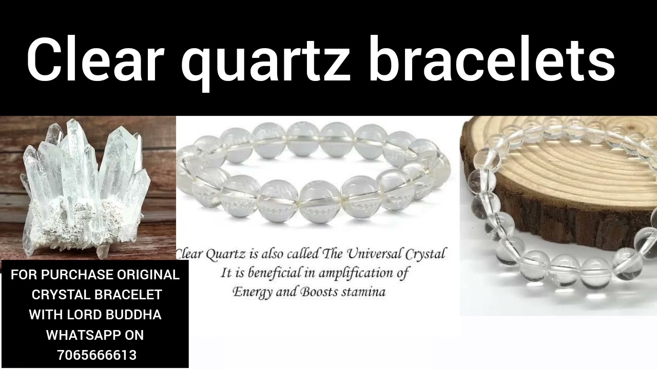 Clear quartz bracelet benefits in hindi #clearquartz #short - YouTube